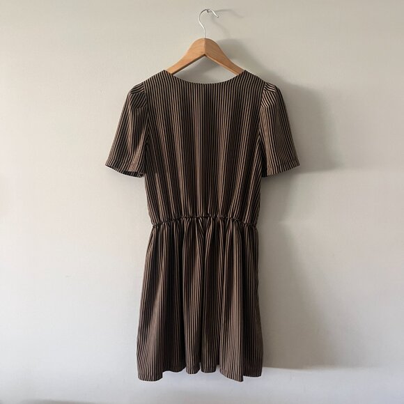 d.RA Fit and Flare Dress - Black and Brown - S - Picture 3 of 3